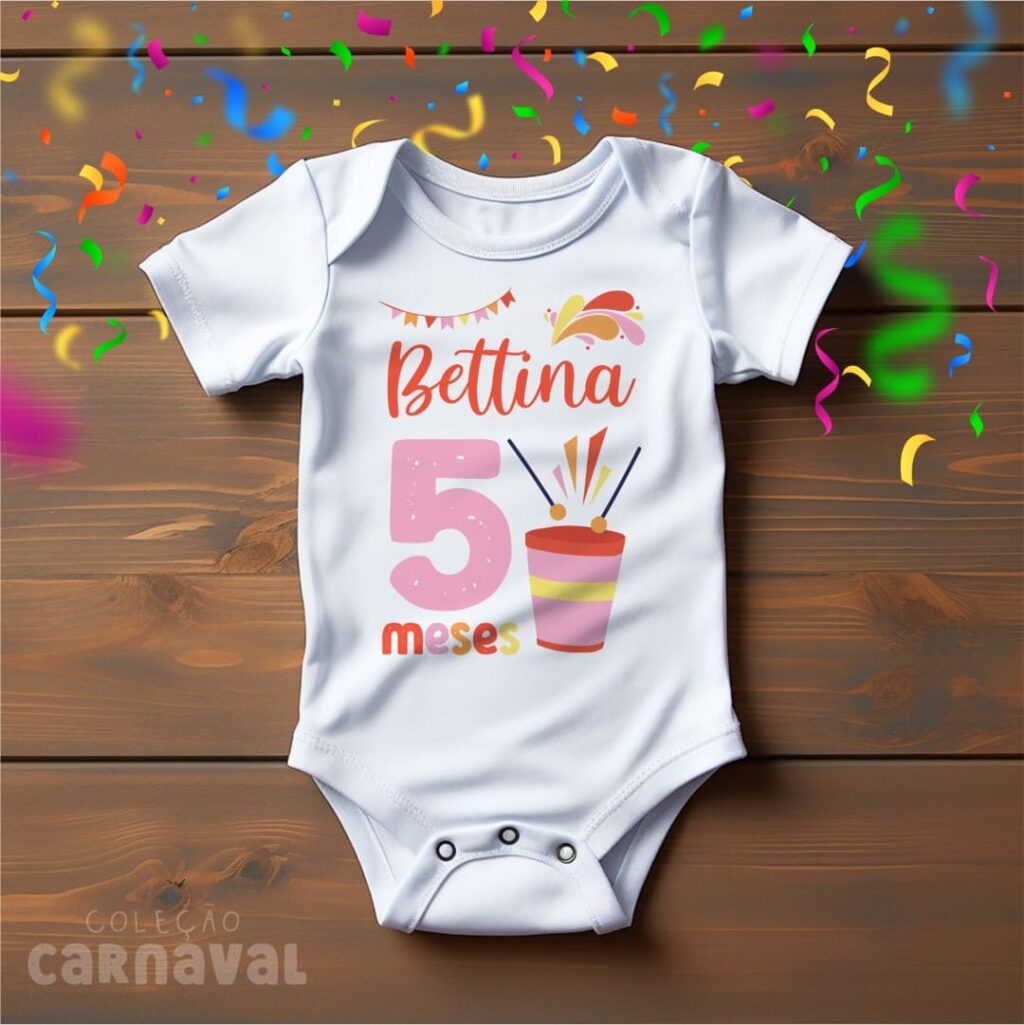 KIT 1 - Estampas Body Infantil - Carnaval 2024 (Vintage) - Imagem 7