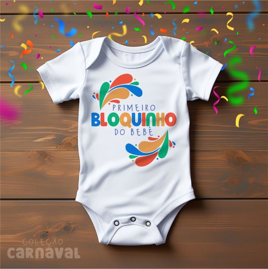 KIT 1 - Estampas Body Infantil - Carnaval 2024 (Vintage) - Imagem 9