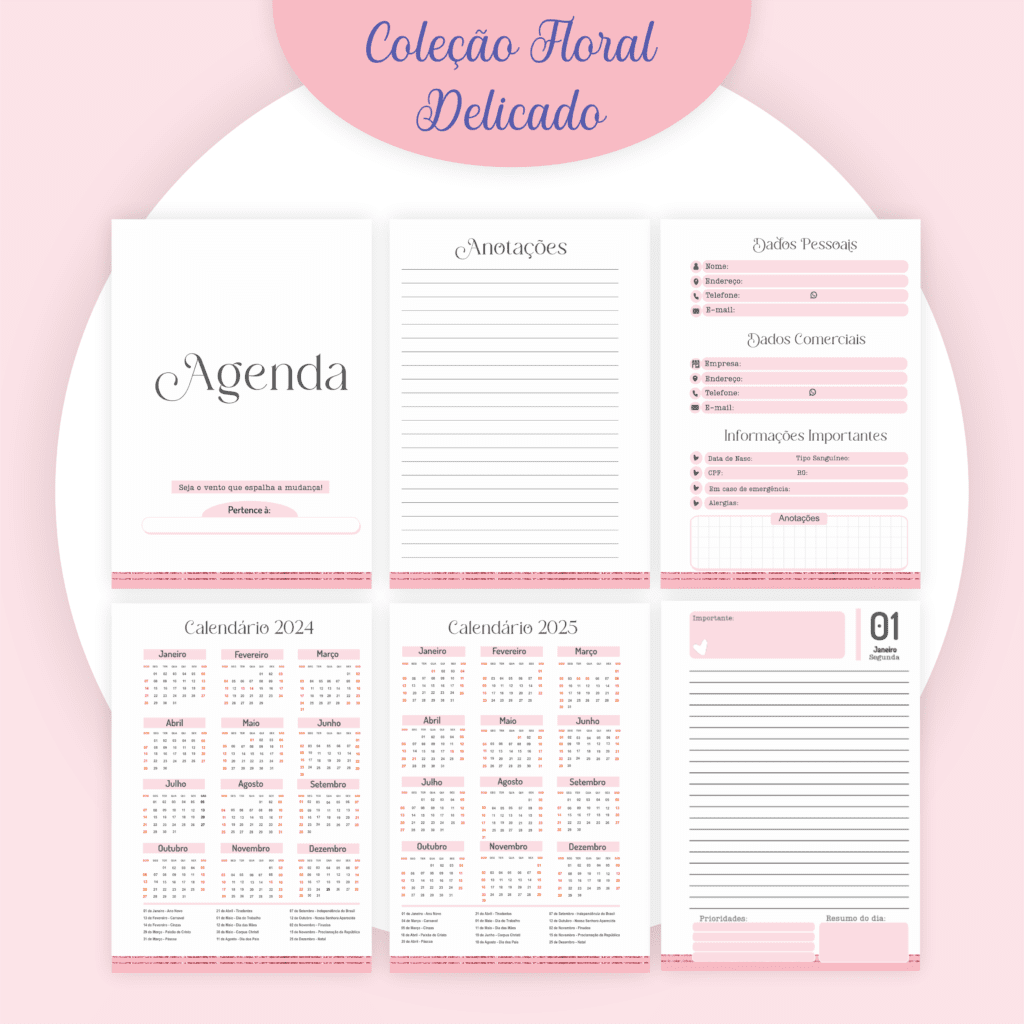 COMBO Floral Delicado – 5 Modelos (Pamella) - Imagem 7