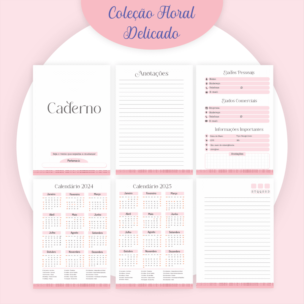 COMBO Floral Delicado – 5 Modelos (Pamella) - Imagem 9