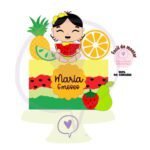 Topo de Bolo - Magali Baby Frutas - Arquivo Silhouette