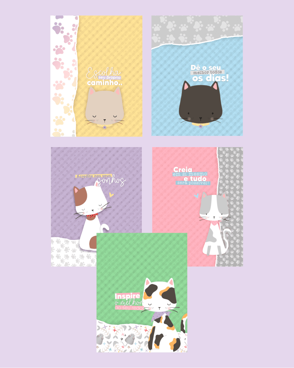 Combo 15 capas - Cadernos A5 Sweet Pupies - Imagem 3