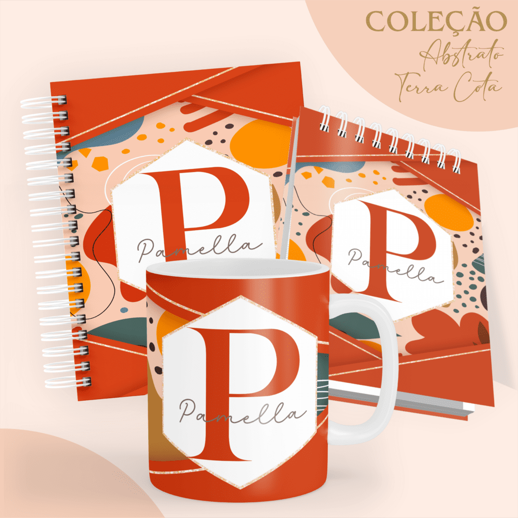 COMBO Abstrato Terra Cota 2024 - 5 Modelos (Pamella) - Imagem 5