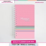 PLANNER SLIM 11X21 DT 2024 (Mascute)
