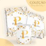 COMBO Alfabeto Flores Amarelas 2024 - 5 Modelos (Pamella) - Imagem 6