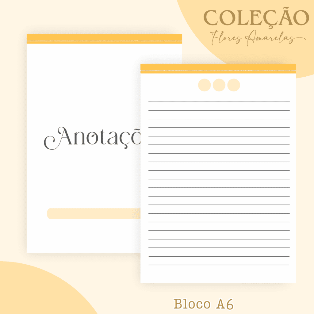 COMBO Alfabeto Flores Amarelas 2024 - 5 Modelos (Pamella) - Imagem 8