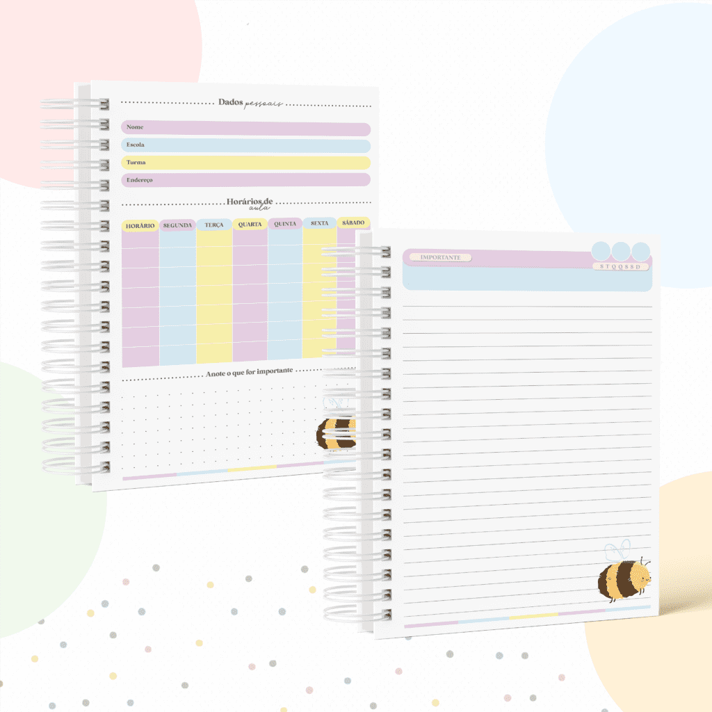 Kit Abelha Teen - Volta às Aulas 2024 (Papel Amado) - Imagem 5
