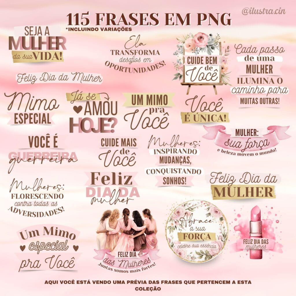Coleção Digital DIA DAS MULHERES 2024 (Ilustracin) - Imagem 6