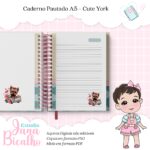 Caderno pautado A5 - Cute York (Jana Bicalho) - Imagem 3