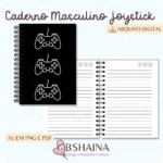 Cadernos Masculinos Joystick (Bia Shaina)