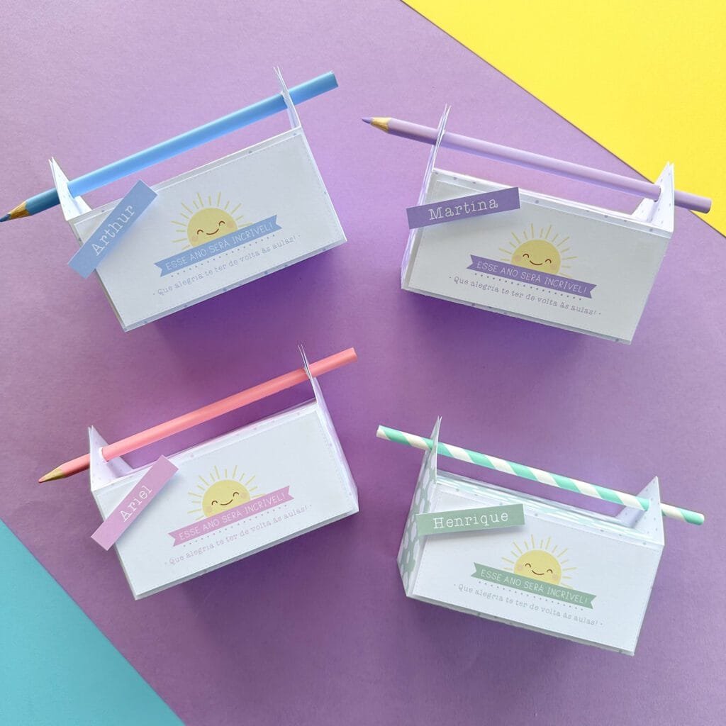 Caixinha com Canudo | Volta às aulas - Imagem 1