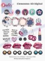 Mulher 8 de Março - Combo Ilustrações e Papéis (Tita) - Imagem 12