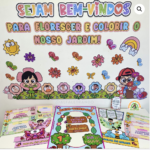 Kit Painel Boas Vindas - Jardim Encantado (Alfaletrando)