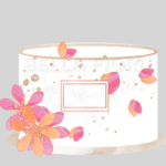 Topo de Bolo Floral Lírios - Arquivo Silhouette Studio