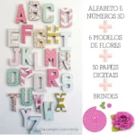 Letras 3d Alfabeto Números