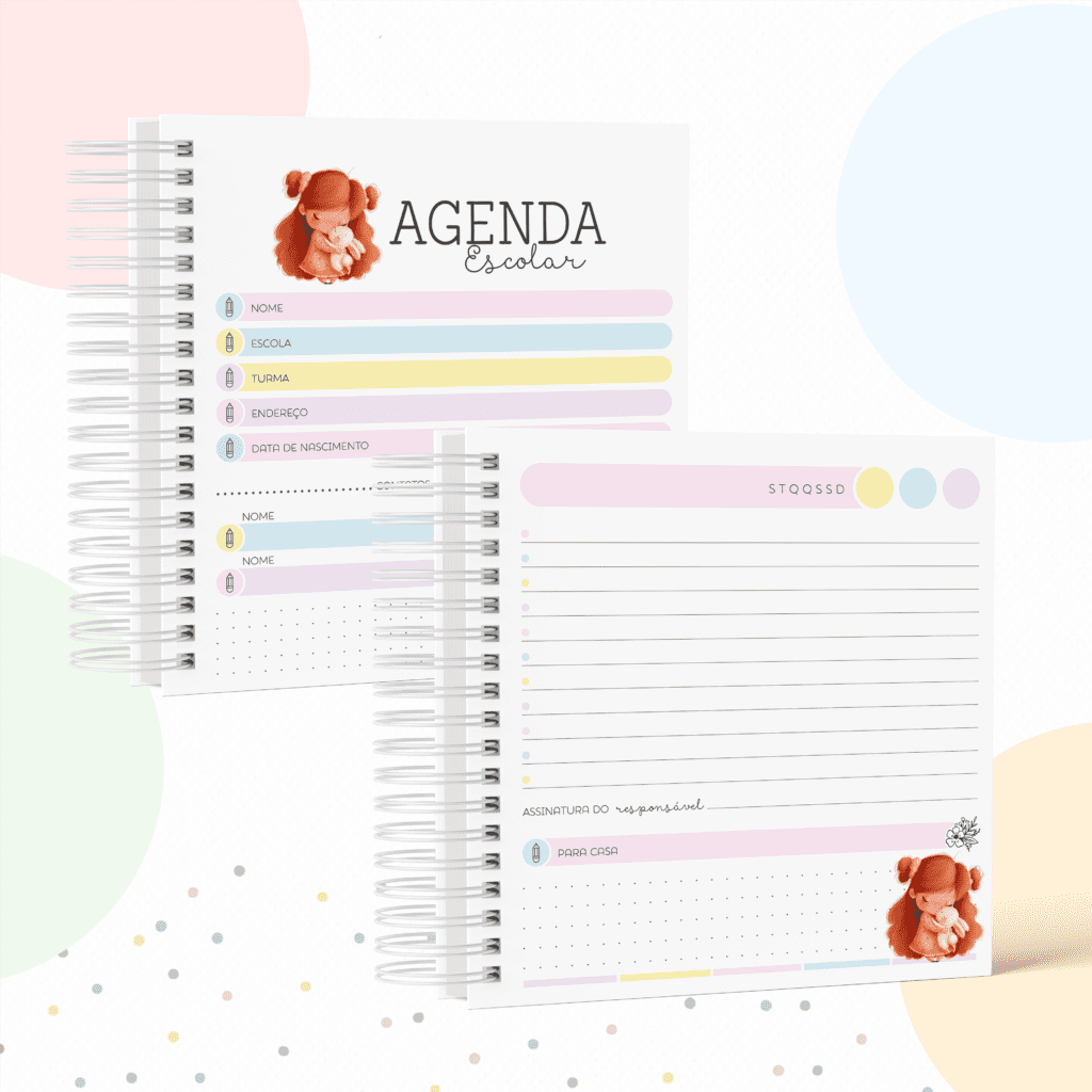 Kit Menina e Coelho - Volta às Aulas 2024 (Papel Amado) - Imagem 9