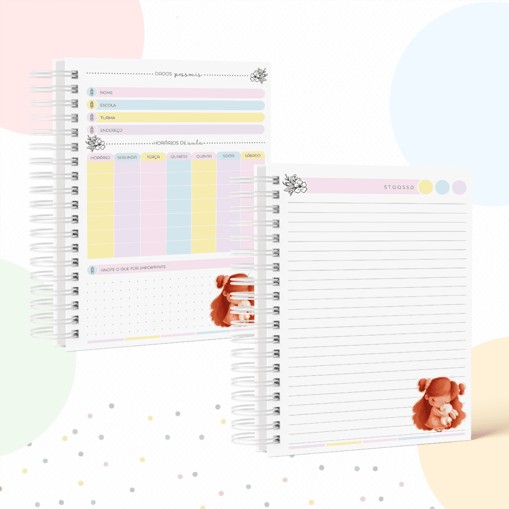 Kit Menina e Coelho - Volta às Aulas 2024 (Papel Amado) - Imagem 8