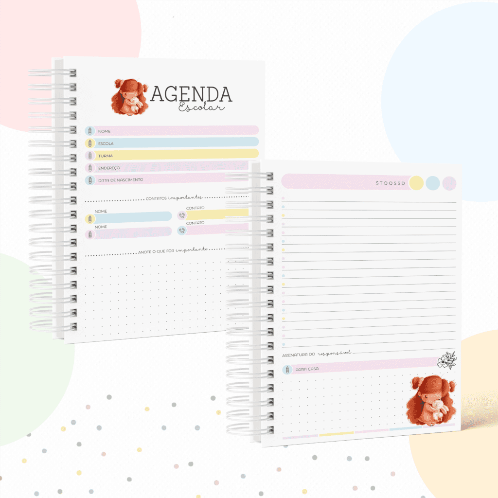 Kit Menina e Coelho - Volta às Aulas 2024 (Papel Amado) - Imagem 6