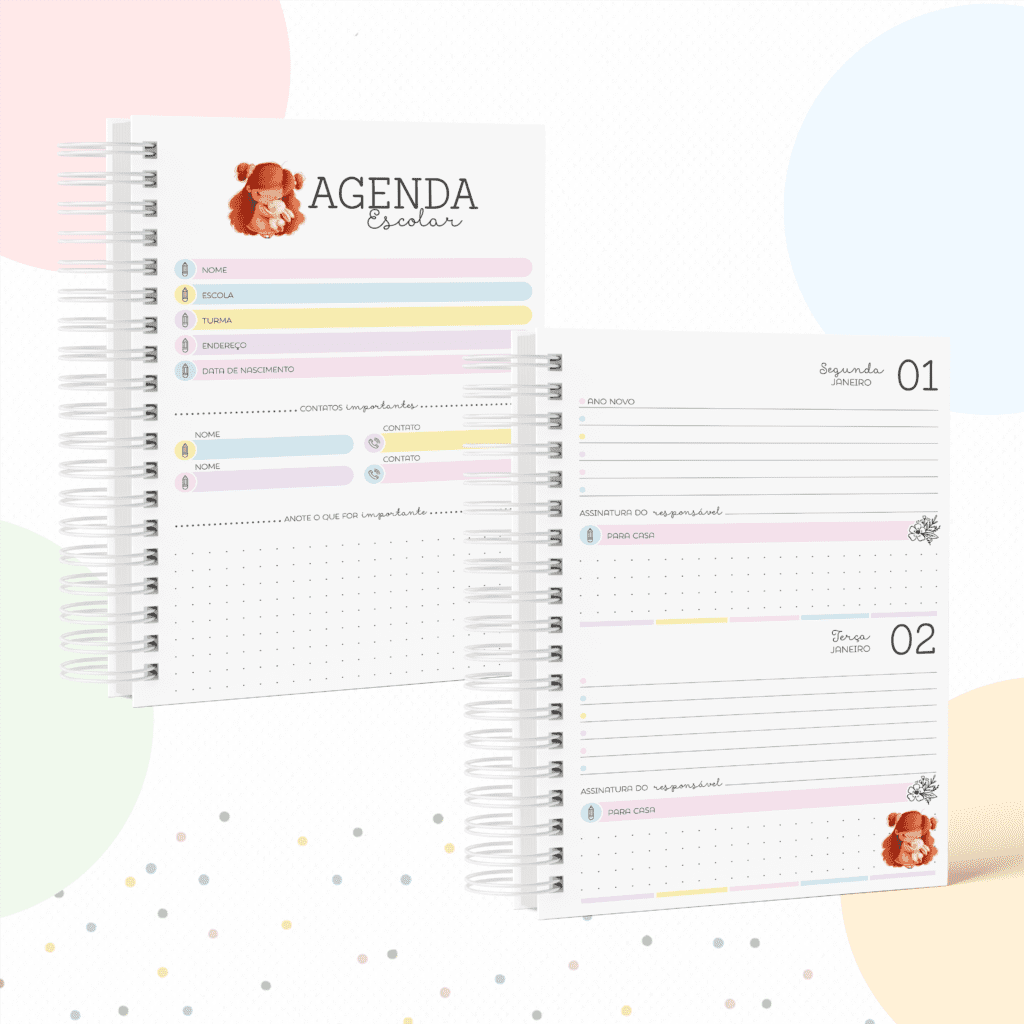Kit Menina e Coelho - Volta às Aulas 2024 (Papel Amado) - Imagem 5