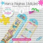 Kit Digital - Marca Páginas Volta às Aulas - Adição (Art Ideia)