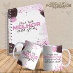 Artes Canecas e Agendas Personalizadas Positividade V23 (Vintage)