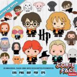 Kit Digital Harry Potter Chibi - Artes em Vetor