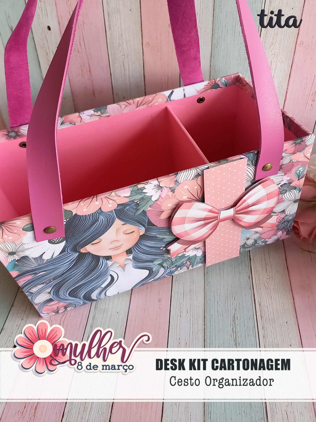 Mulher 8 de Março - Desk Kit Cartonagem (Tita) - Imagem 5