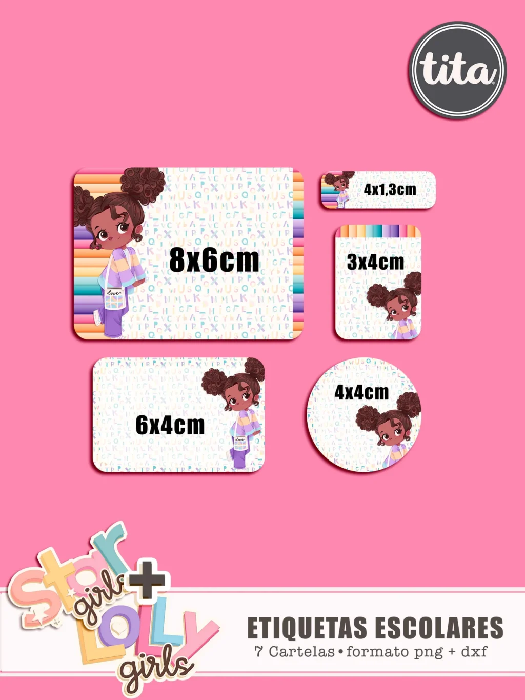 Volta às Aulas 2024 - Etiquetas Escolares (Tita) - Imagem 2