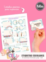 Volta às Aulas 2024 - Etiquetas Escolares (Tita) - Imagem 3