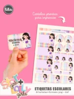 Volta às Aulas 2024 - Etiquetas Escolares (Tita) - Imagem 8