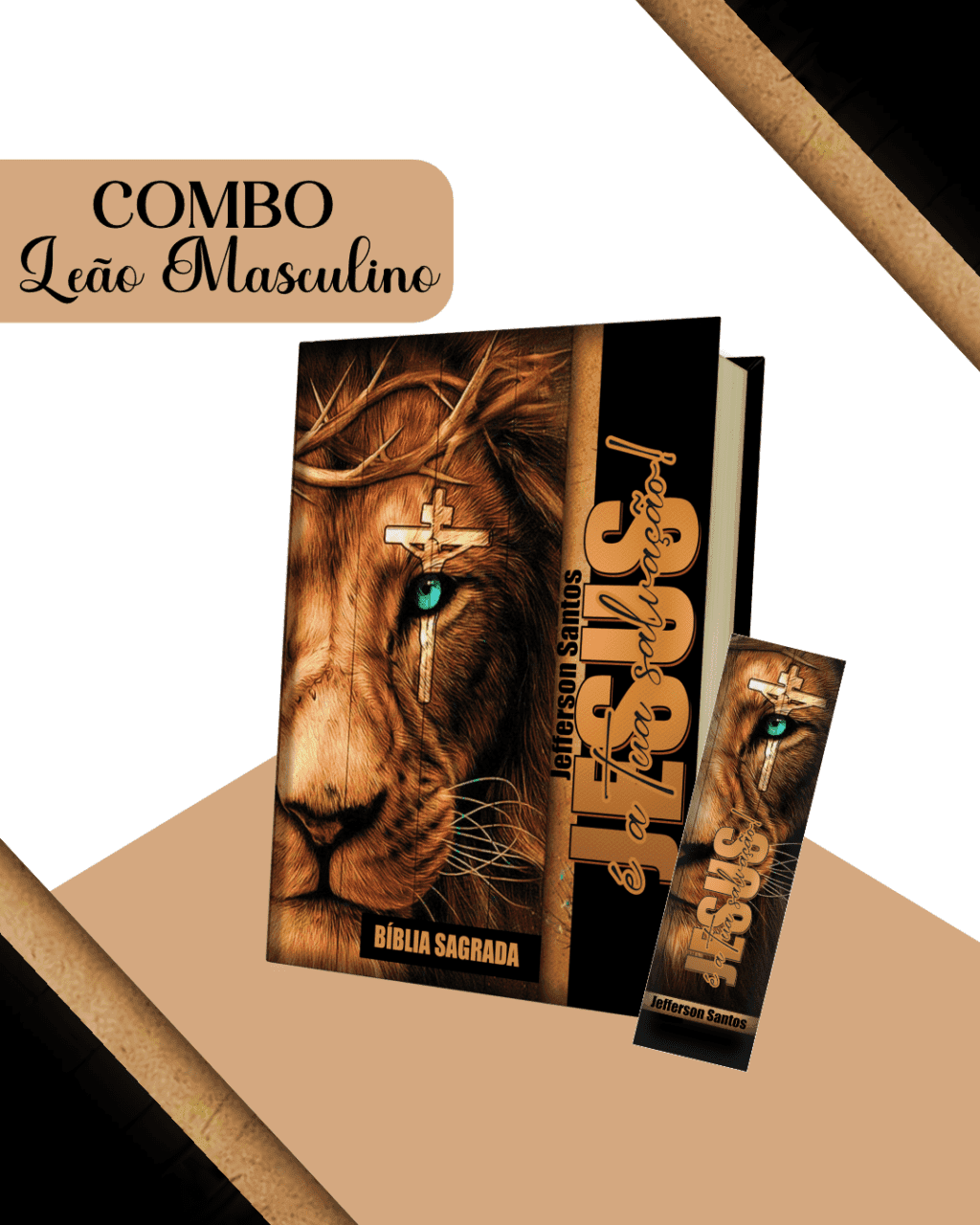 COMBO Leão de Judá Masculino - Devocional | Capa Bíblia (Pamella) - Imagem 2