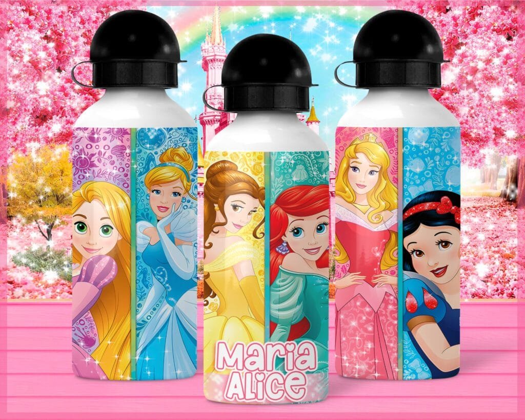 COMBO Garrafinhas Princesas  - Squeeze Térmica | Bolinha - Volta às Aulas - Imagem 9