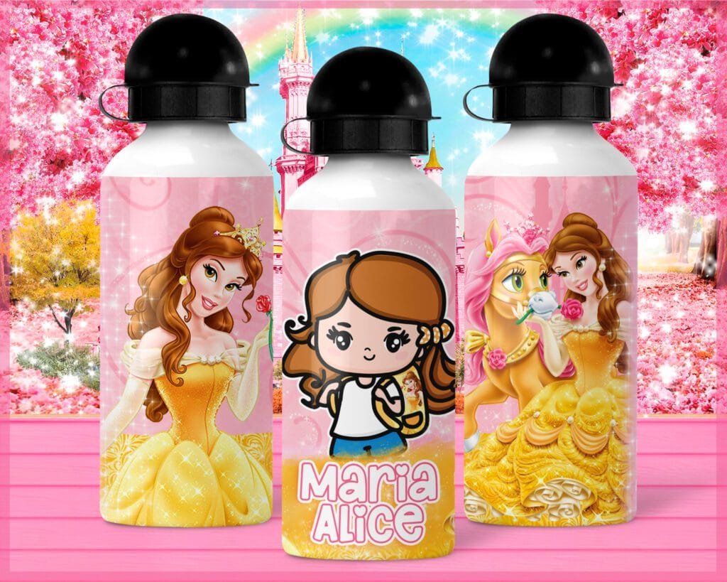 COMBO Garrafinhas Princesas  - Squeeze Térmica | Bolinha - Volta às Aulas - Imagem 7