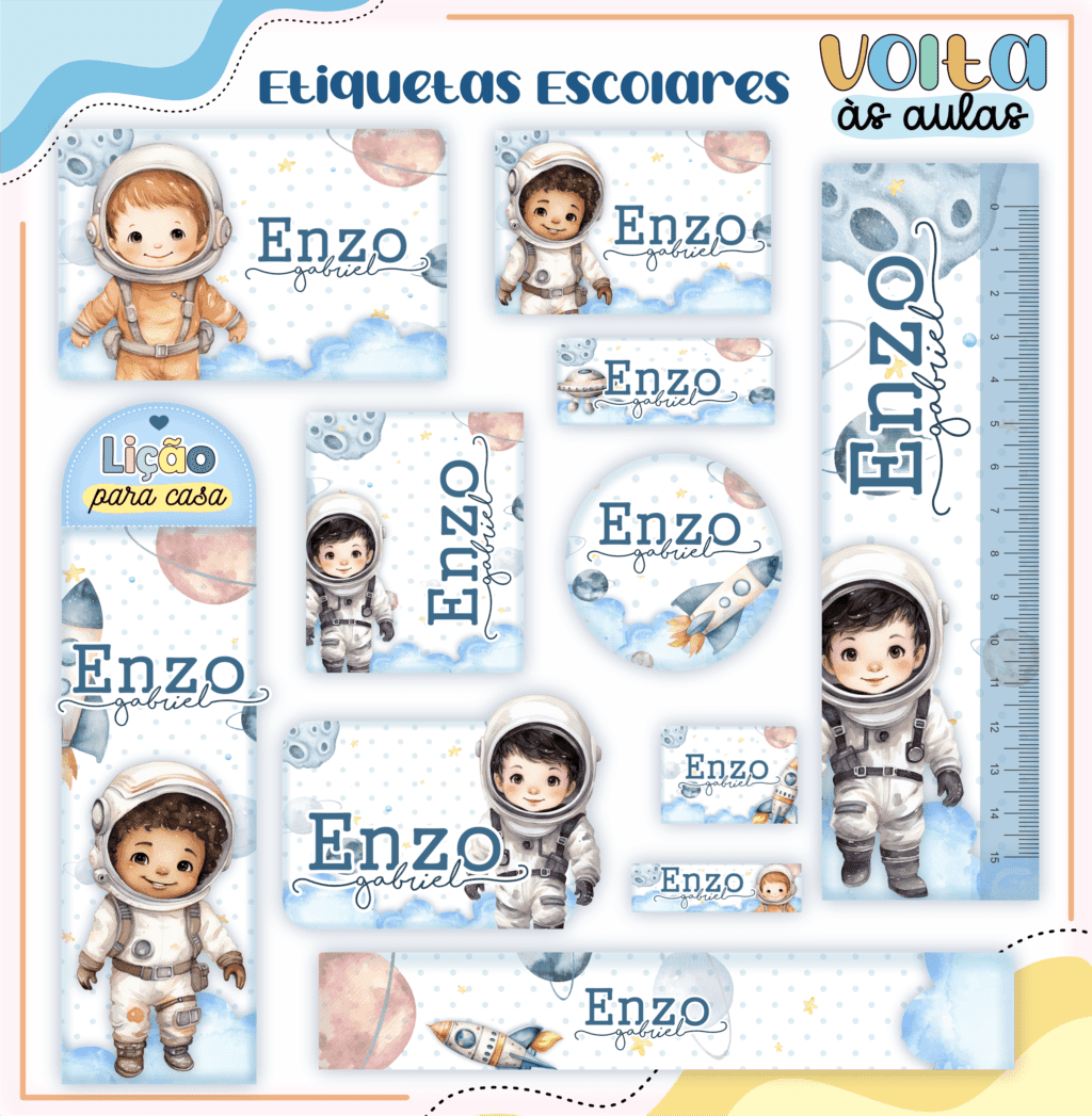 Kit Astronauta – Volta às Aulas 2024 (Lina) - Imagem 9