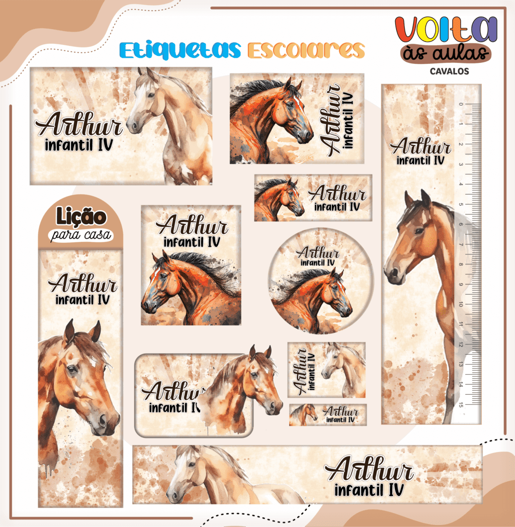 Kit Cavalo – Volta às Aulas 2024 (Lina) - Imagem 9