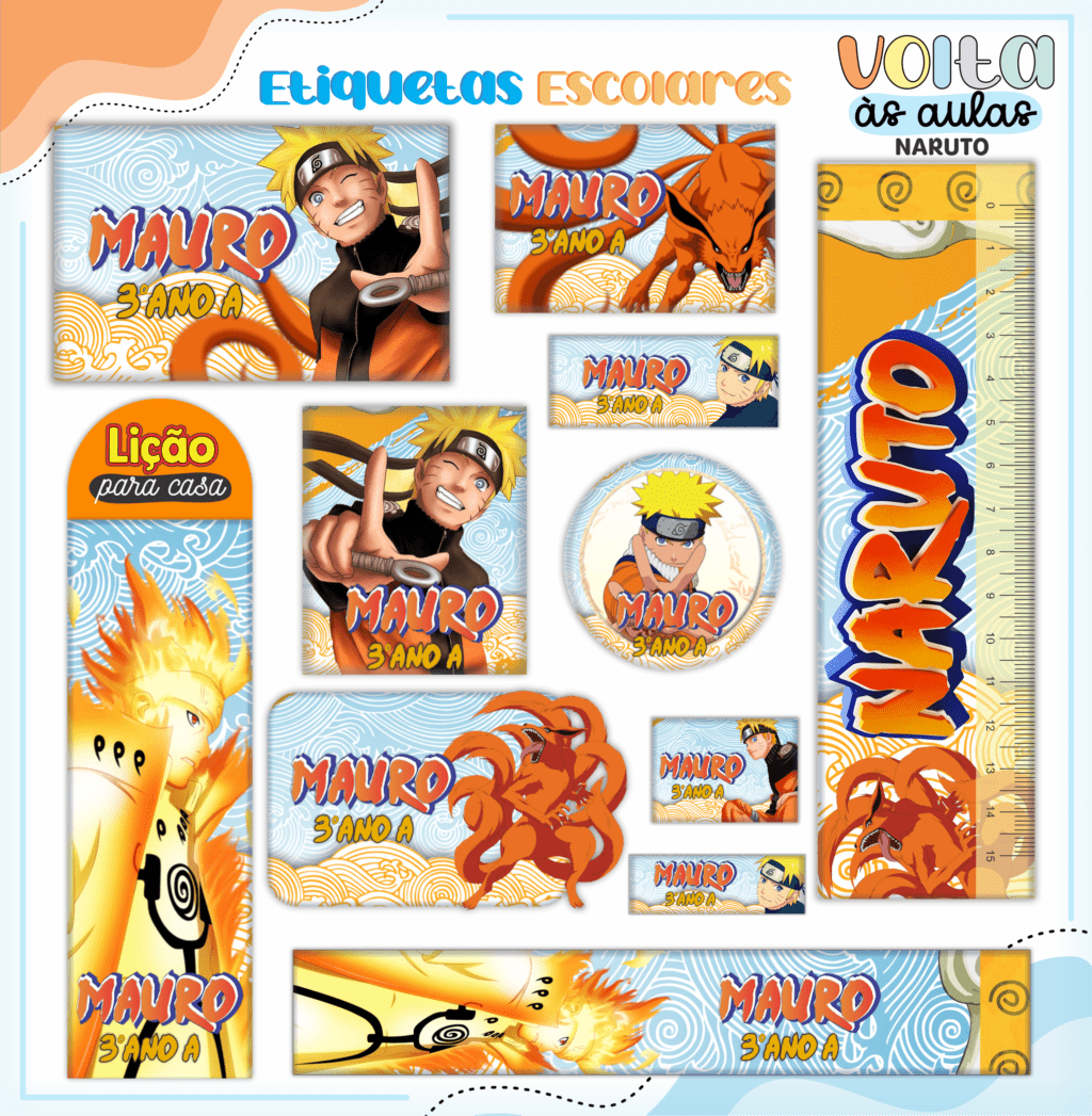 Kit Naruto – Volta às Aulas 2024 (Lina) - Imagem 12