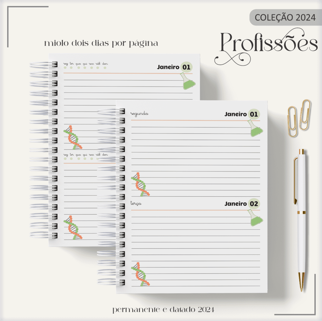 Combo BIOMÉDICO Masculino - Profissões 2024 (Lina) - Imagem 11