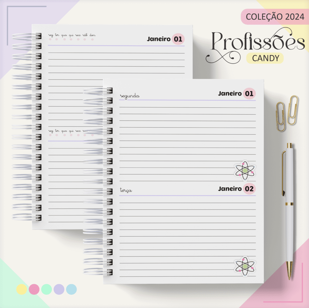 Combo BIOMEDICINA Feminina – Profissões 2024 (Lina) - Imagem 13