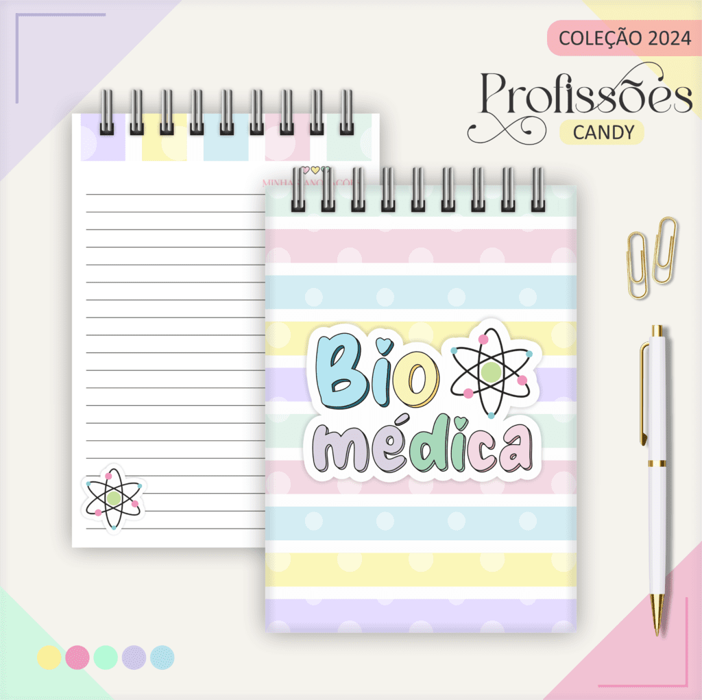 Combo BIOMEDICINA Feminina – Profissões 2024 (Lina) - Imagem 11