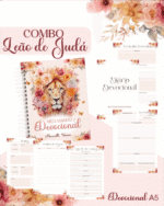 COMBO Leão de Judá Feminino - Devocional | Capa Bíblia (Pamella) - Imagem 5