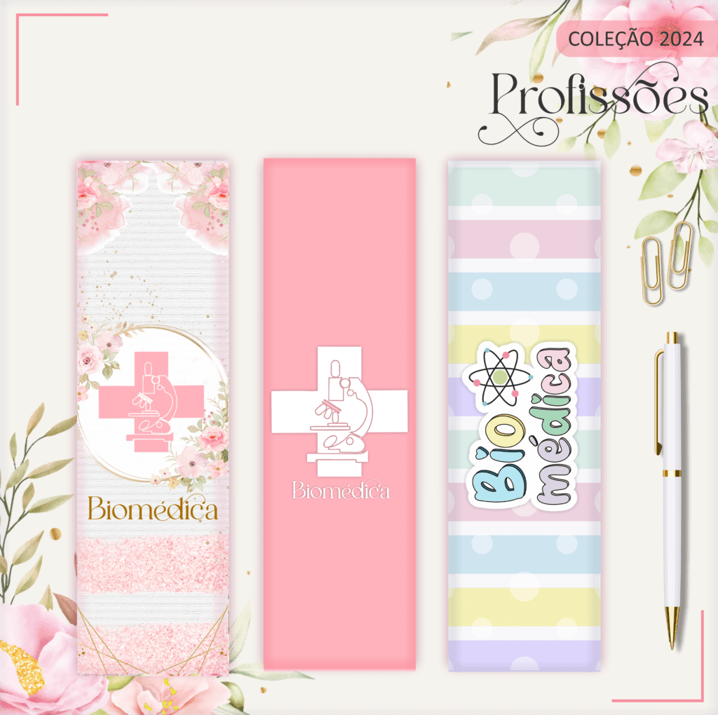 Combo BIOMEDICINA Feminina – Profissões 2024 (Lina) - Imagem 25