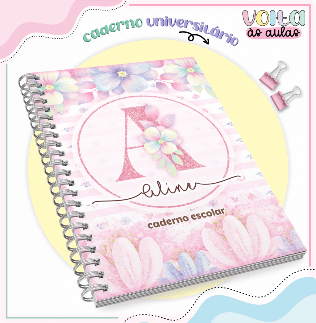 Kit Inicial Alfabeto Floral 2 – Volta às Aulas 2024 (Lina) - Imagem 1