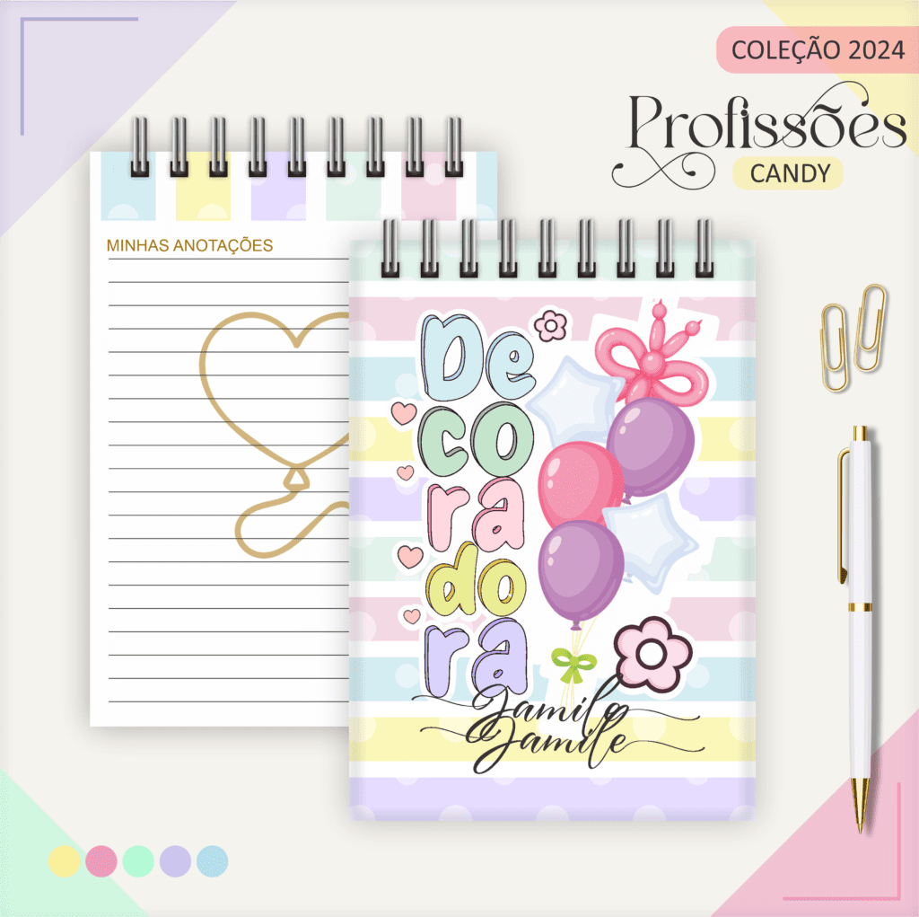 Combo DECORADORA Feminina – Profissões 2024 (Lina) - Imagem 2