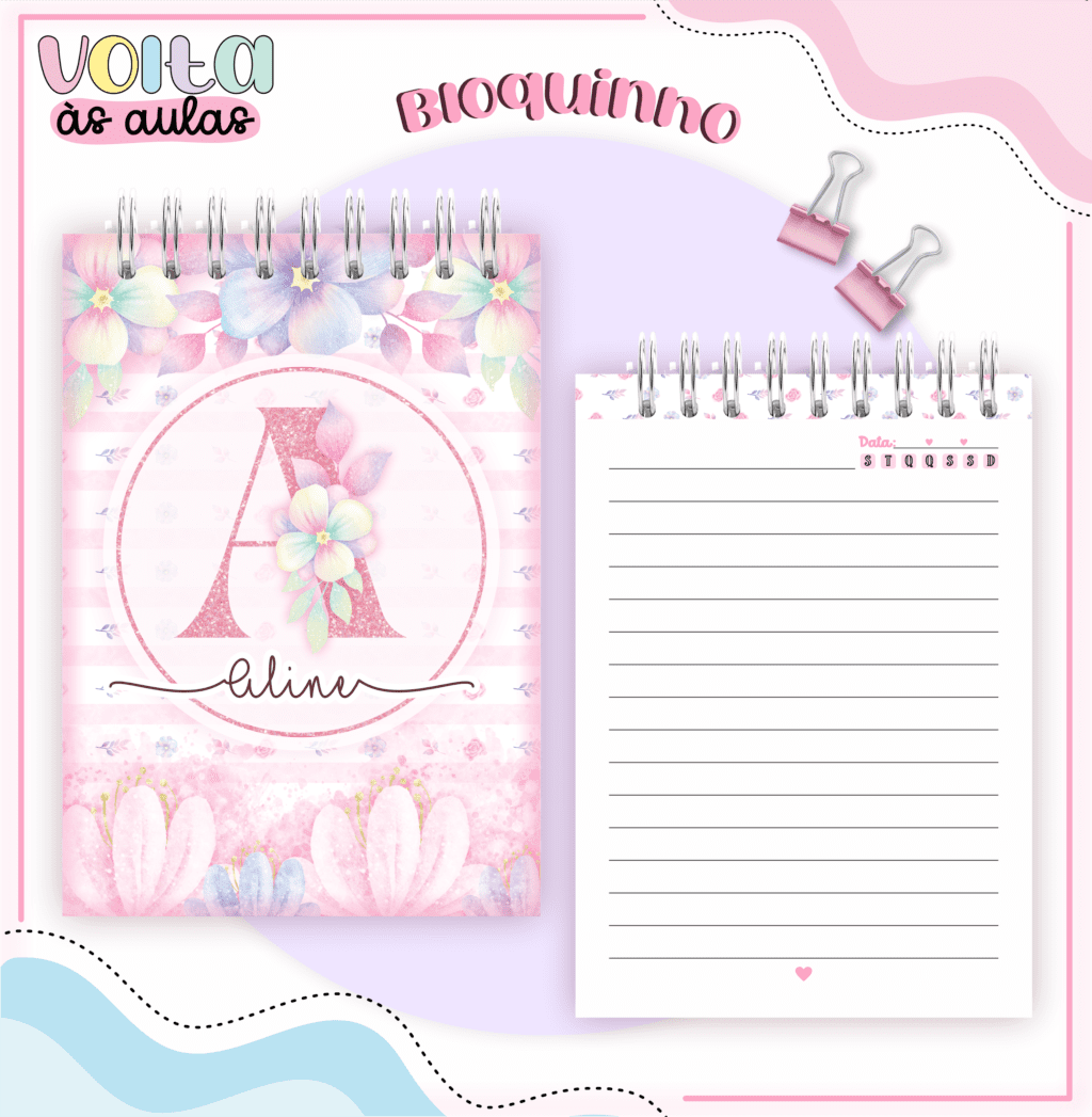 Kit Inicial Alfabeto Floral 2 – Volta às Aulas 2024 (Lina) - Imagem 2