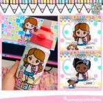 Kit Digital | Artes Canecas | Artes Garrafinha – Volta às Aulas 2024 Menininhas Fofas (Caneca Criativa) - Imagem 11