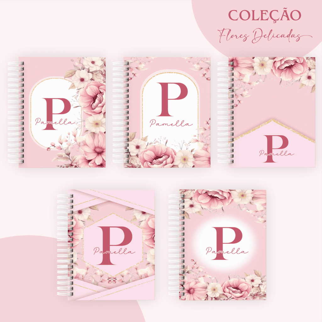 COMBO Flores Delicadas 2024 – 5 Modelos (Pamella) - Imagem 1