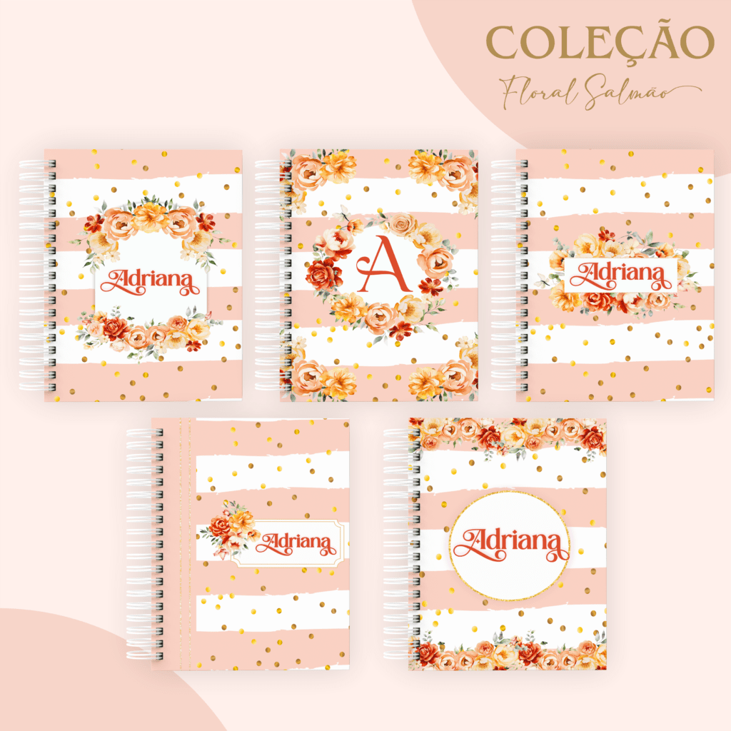 COMBO Floral Salmão 2024 – 5 Modelos (Pamella) - Imagem 1