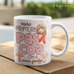 Pacote de Artes Caneca Personalizada Páscoa Cristã V24 (Vintage)