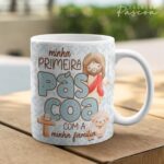 Pacote de Artes Caneca Personalizada Páscoa Cristã V24 (Vintage) - Imagem 20