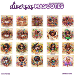 Mascotes Carnaval Meninas (Pandoca) - Imagem 4